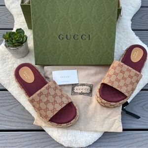 Gucci GG Platform Sandals